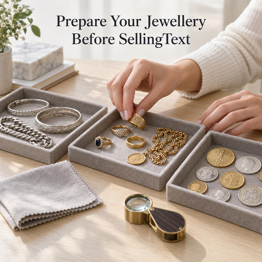 Prepare Your Jewellery Before SellingText Prepare Your Jewellery Before SellingText